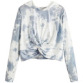 Wholesale  Factory Hot Sell New Women's Sweater Tie Dye Hooded Loose Sweatshirt